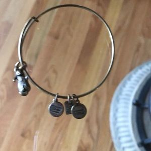 Gold  Alex and Ani Otter bangle bracelet